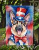 German Shepherd Patriotic American Garden Flag Mailbox Flag Decorative Yard Flag Banner Outside Patio Artwork Yard Flower Beds, Garden Size